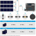 PowerOak Bluetti AC200P 2000Wh Generador Solar Portátil con 3 Piezas Paneles Solares 120W Generador Electrico con Salidas AC/DC/USB Power Station con Batería de LiFePO4 para Camping Autocaravana 
