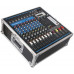  Mezclador de audio portátil Mezclador Maleta portátil con el amplificador de 8 canales del mezclador con el amplificador mezclador profesional de la etapa del amplificador mezclador con el amplificado 