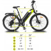  URBANBIKER Viena Bicicleta VTC eléctrica (Amarillo o Azul) batería Lithium Ion 804 WH (48 V y 17,5Ah), 26/28 Pulgadas Talla 45/48, Shimano Altus Derailleur, 7 velocidades. 