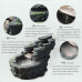  ksamwjf Fuente de Mesa Fuente de Piso Cascada de rocalla pequeña para Interiores y Exteriores, Adecuada para la Familia, jardín al Aire Libre, balcón, decoración de Patio Fuente de Cascada 