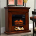  liushop Chimenea eléctrica Chimenea de Lujo Madera Retro Chimenea Calentador simulación Falsa Llama Chimenea Chimenea Biochimenea (Color : Brown, Height : 105cm) 